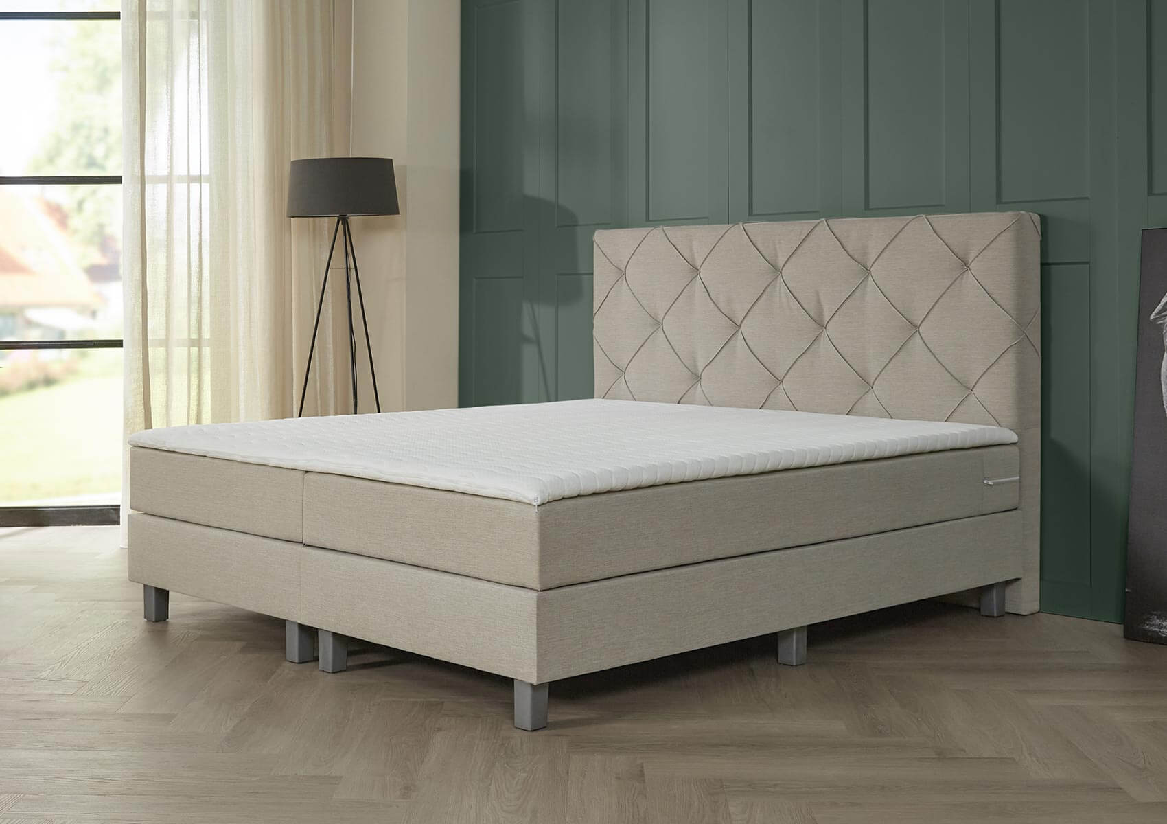 boxspring porto 2-persoons beige 1