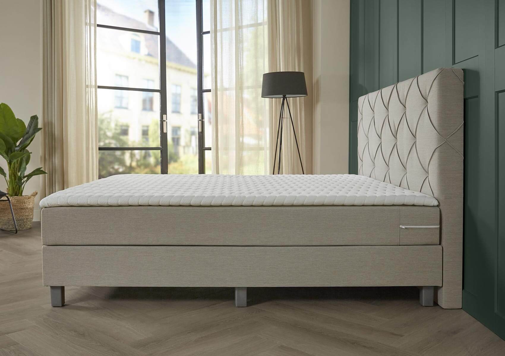 boxspring porto 2-persoons beige 3