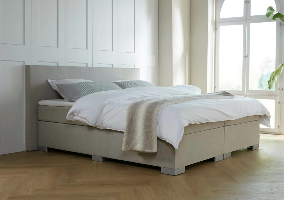 boxspring milano beige 2-persoons 1